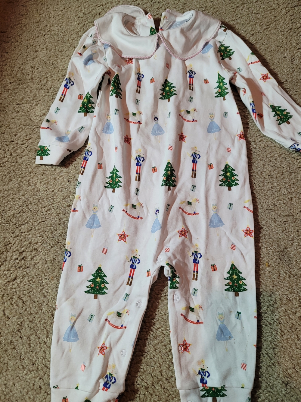 Little English Girl Printed Playsuit